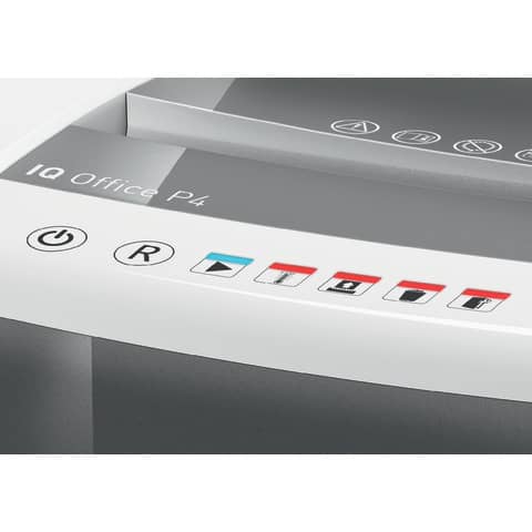 Distruggidocumenti manuale Leitz IQ P4 Office - 23 L - bianco - 80030000